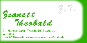 zsanett theobald business card